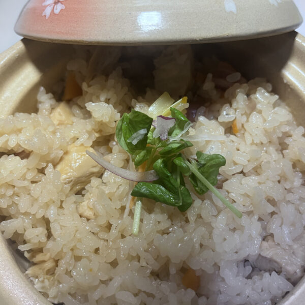 丸ゆばの炊き込みご飯